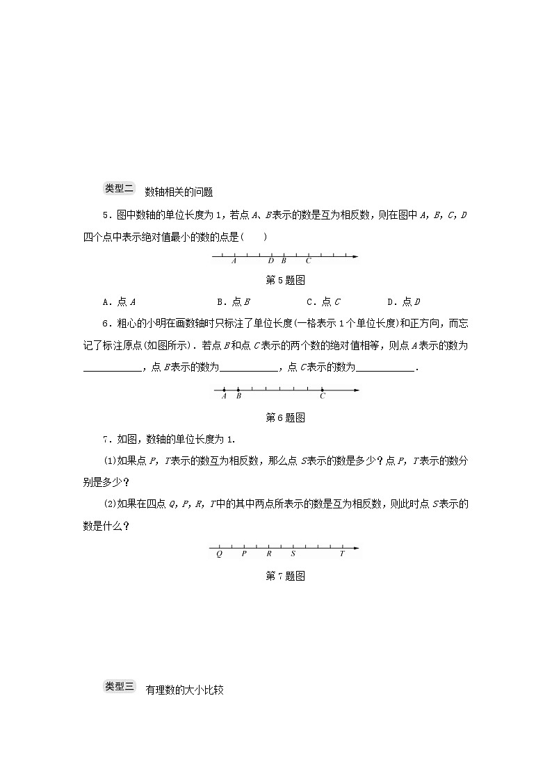 2020年浙教版七年级数学上册专题提升一数轴相反数绝对值等的综合运用 分层训练（含答案）02
