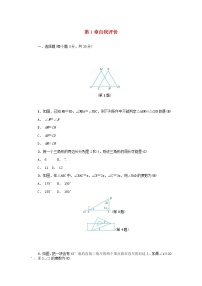 初中数学浙教版八年级上册第1章 三角形的初步知识综合与测试导学案