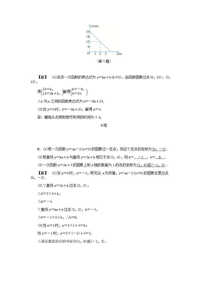 2020年浙教版八年级数学上册第5章一次函数5.4一次函数的图象一 同步练习（含答案）03