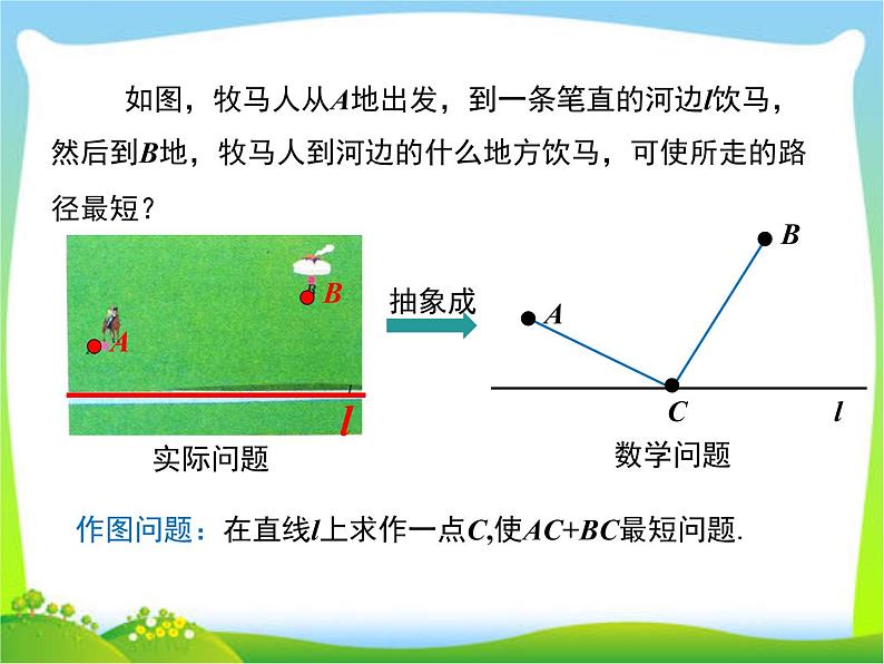 2020年人教版八年级上数学课件 13.4 课题学习 最短路径问题第3页