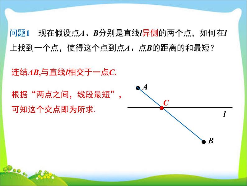 2020年人教版八年级上数学课件 13.4 课题学习 最短路径问题第4页