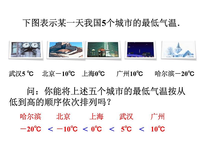 人教版数学七年级上册1.2.4.2有理数比较大小课件第8页