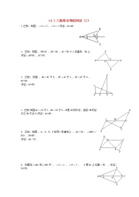 初中数学沪科版八年级上册第14章 全等三角形14.2 三角形全等的判定导学案