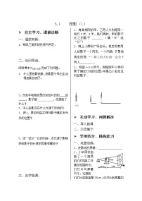 初中数学1 投影优质学案设计