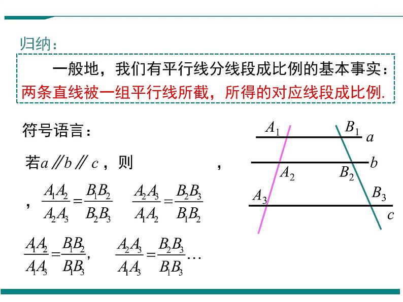 4.2 平行线分线段成比例 PPT课件07