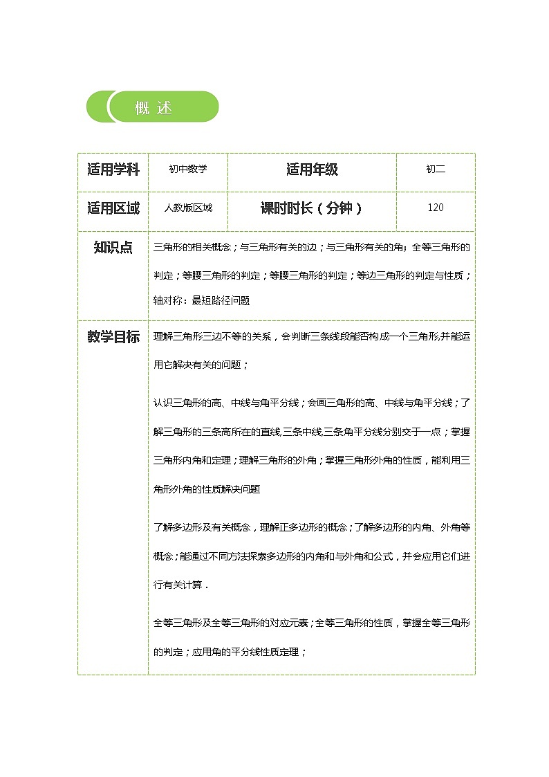 【精品讲义】 人教版 八年级上册数学  第16讲 期末复习一（讲义+练习）教师版02