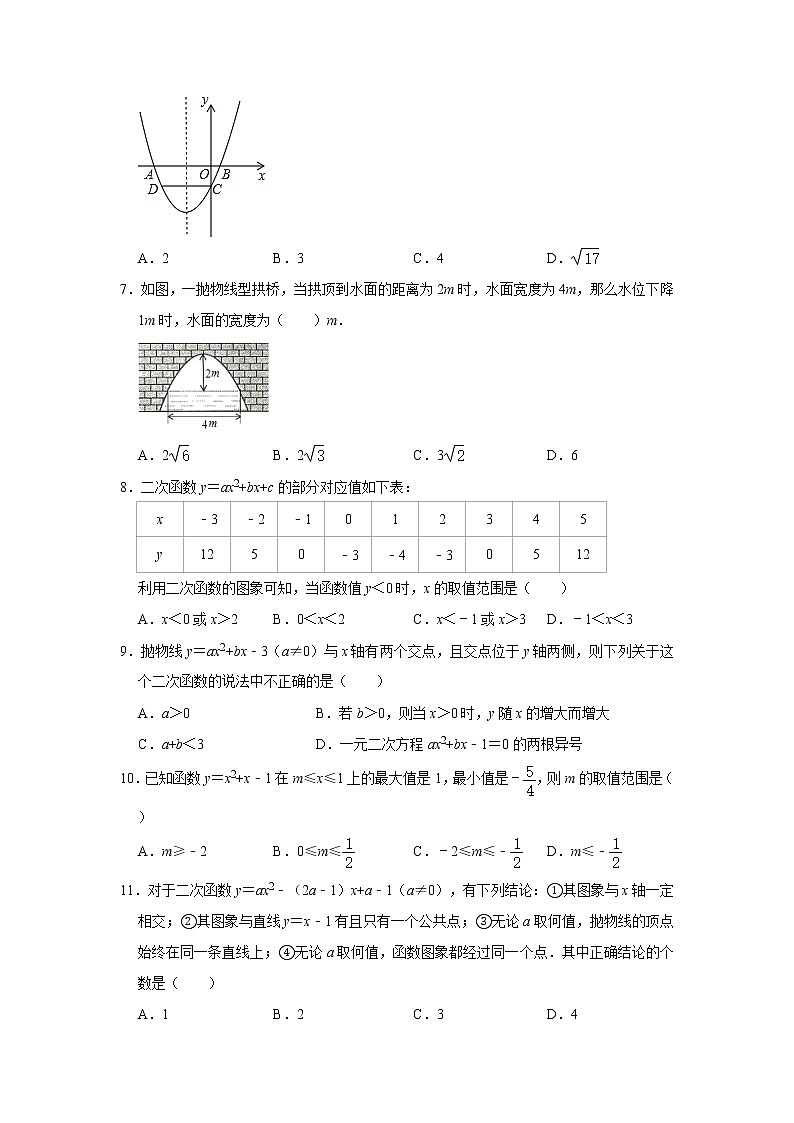 2020年人教版九年级上册第22章《二次函数》达标检测卷   解析版02