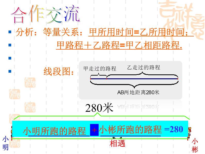 北师大版数学七年级上册 5.6一元一次方程---追赶小明_课件08