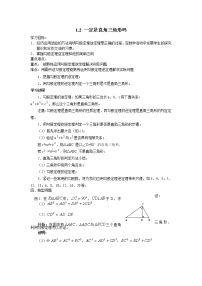 初中北师大版2 一定是直角三角形吗导学案