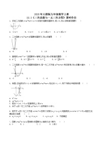 数学九年级上册22.2二次函数与一元二次方程精品课时练习