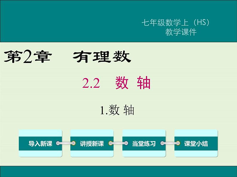 2.2.1 数轴  PPT课件01