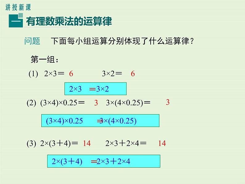 2.9.2 有理数乘法的运算律  PPT课件04