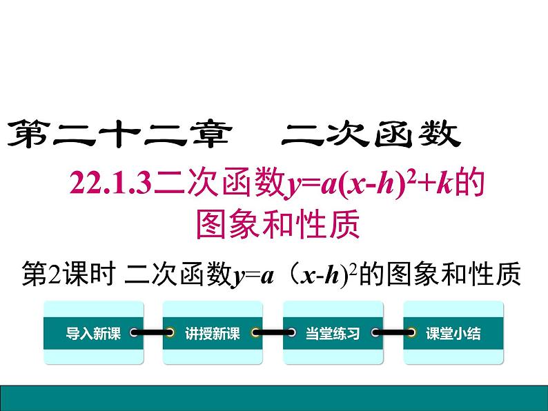 (人教版)2020年九年级数学上22.1.3.2《二次函数y=a(x-h)2的图象和性质》课件01