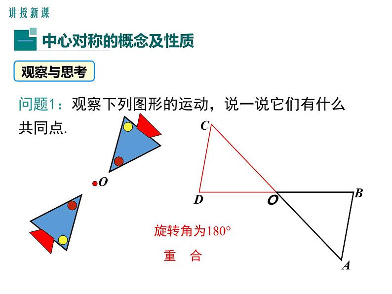 (人教版)2020年九年级数学上23.2.1《中心对称》ppt课件04