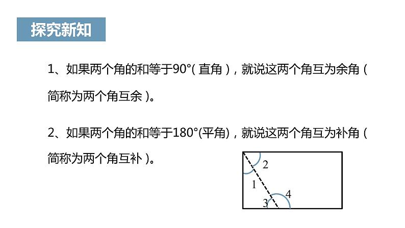 《余角和补角》课件04