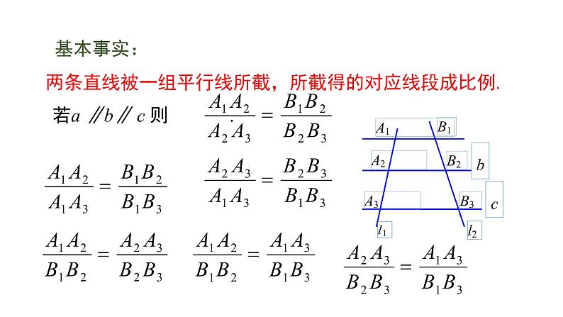 北师大版九年级数学上册课件 4.2 平行线分线段成比例23张PPT05