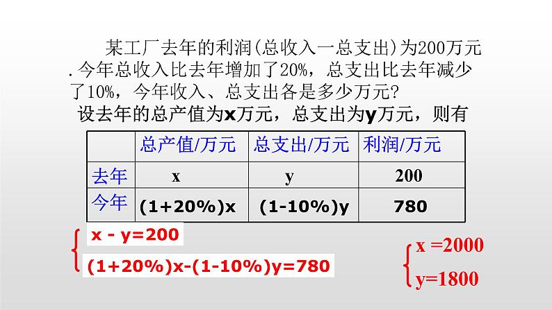 北师大八年级数学上册课件 5.4 应用二元一次方程组——增收节支共20张PPT06