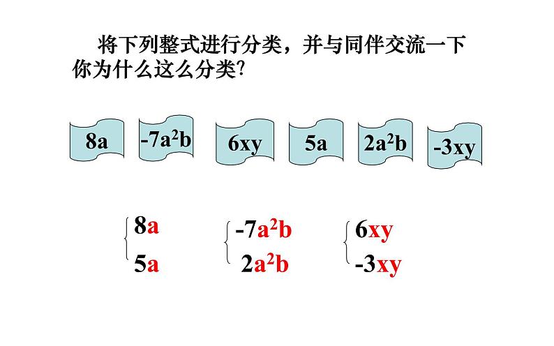 人教版七年级上册2.2 整式的加减(1)  课件第6页