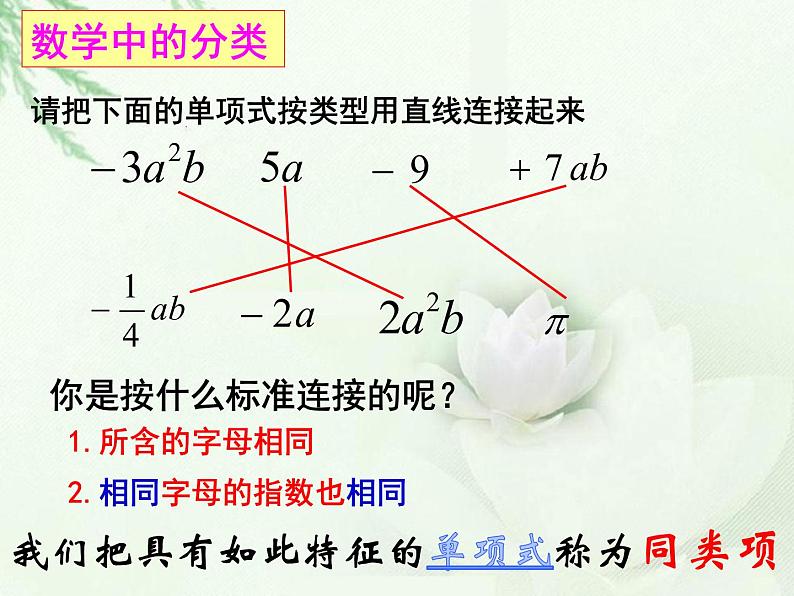 北师大版七年级数学上册  3.4.1合并同类项  课件第5页