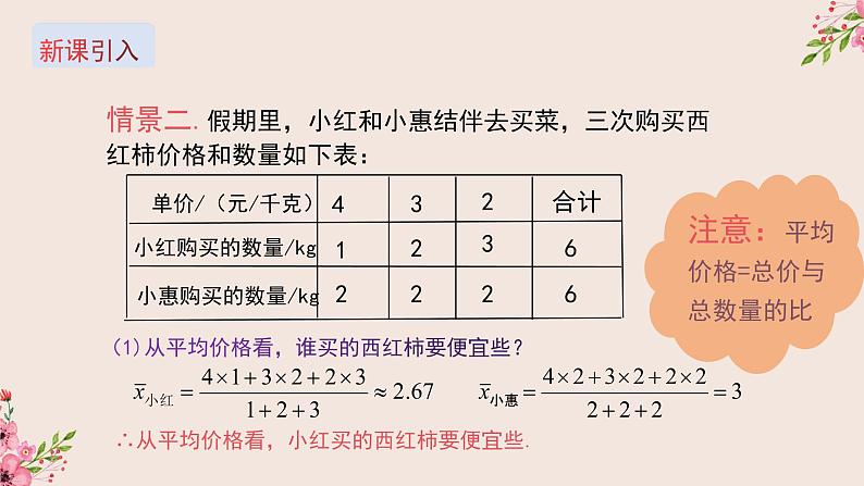 冀教版数学九上 23.1 平均数与加权平均数第2课时加权平均数 课件05