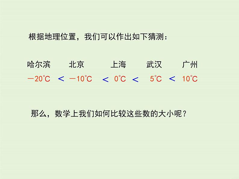 冀教版数学七上 1.4 有理数的大小 PPT课件04