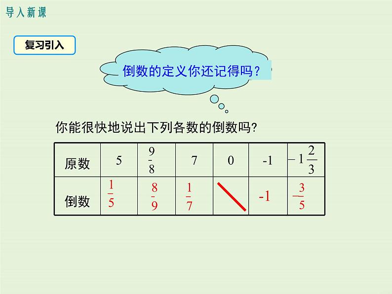 冀教版数学七上 1.9 有理数的除法 PPT课件03