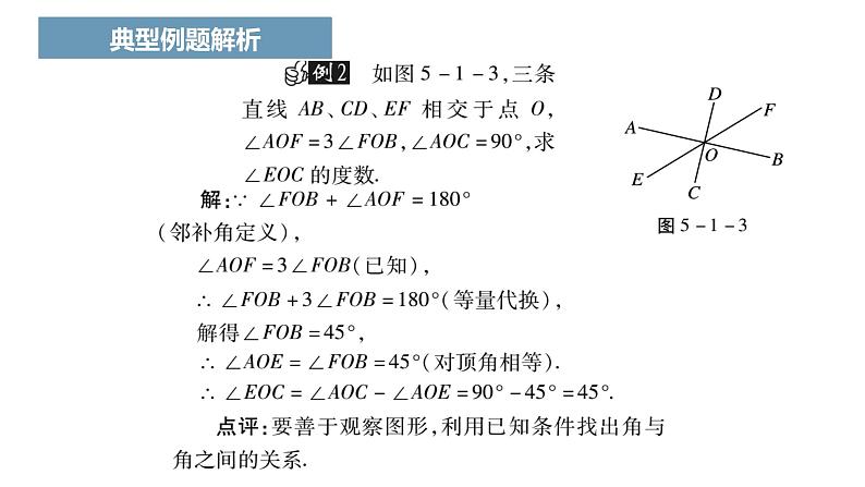 人教版七年级下册第五章《相交线》课件一06