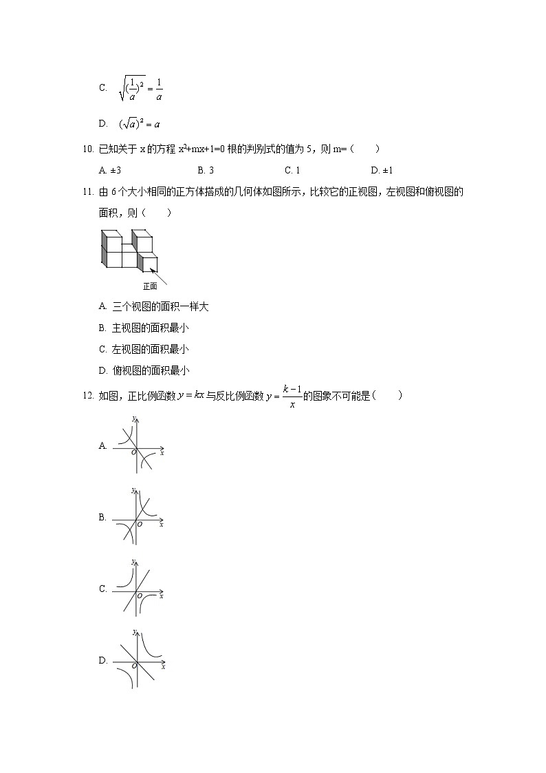 2019年河北省唐山市古冶区中考数学一模试卷03