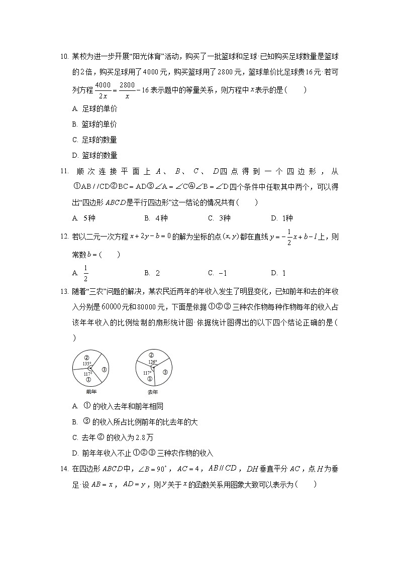 2019年河北省廊坊市安次区中考数学一模试卷第3页