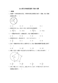 人教版九年级上册第二十四章 圆24.4 弧长及扇形的面积精练