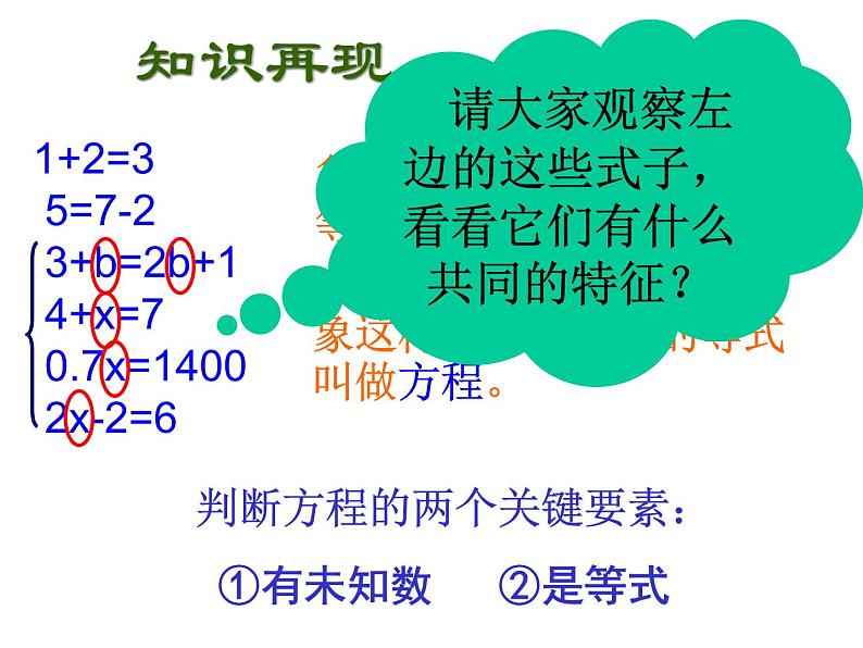 人教版七年级数学上册3.1.1一元一次方程课件第3页