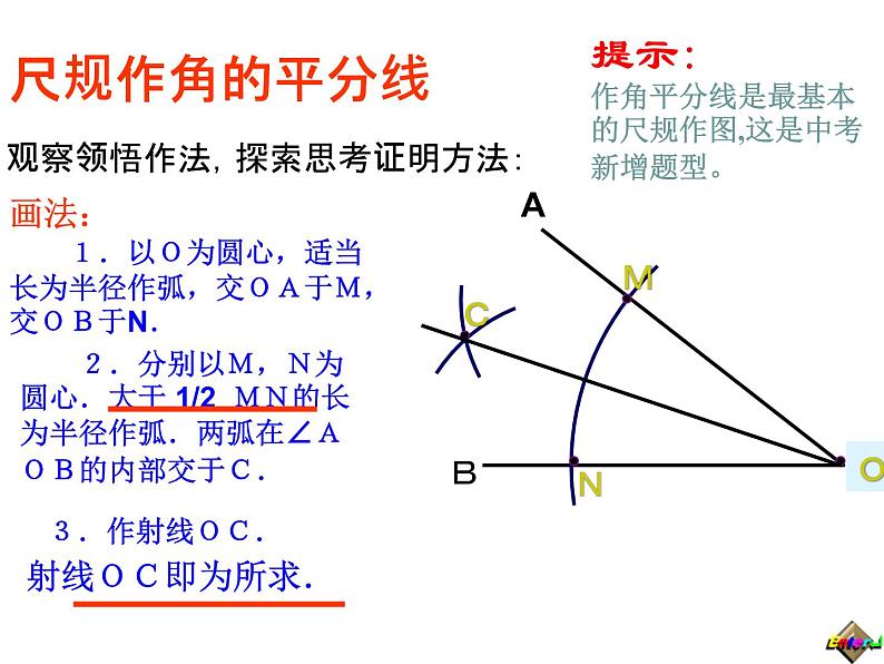 人教版数学八年级上册12.3 探究角平分线的性质 课件06