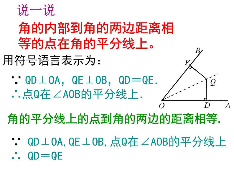 人教版数学八年级上册12.3探究角平分线的性质课件04