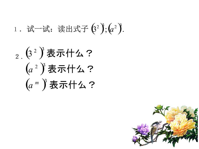 人教版八年级数学上册 14.1.2幂的乘方课件（23张）第5页