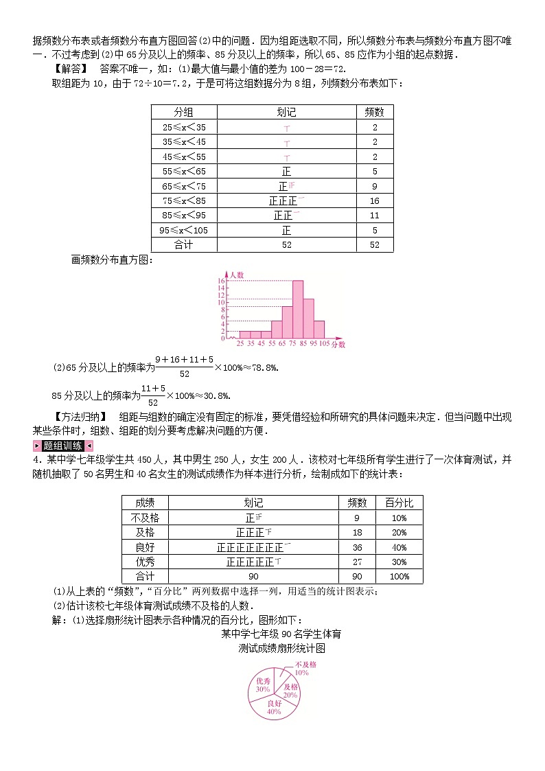 人教版2021年七年级数学下册期末复习六《数据的收集整理与描述》习题(含答案)02