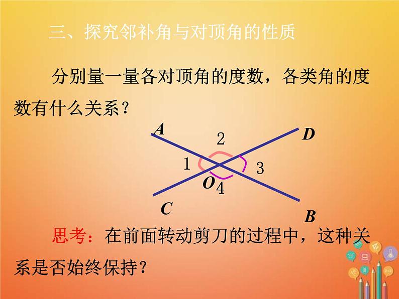 人教版2021年七年级数学下册5.1.1《相交线》课件(含答案)06