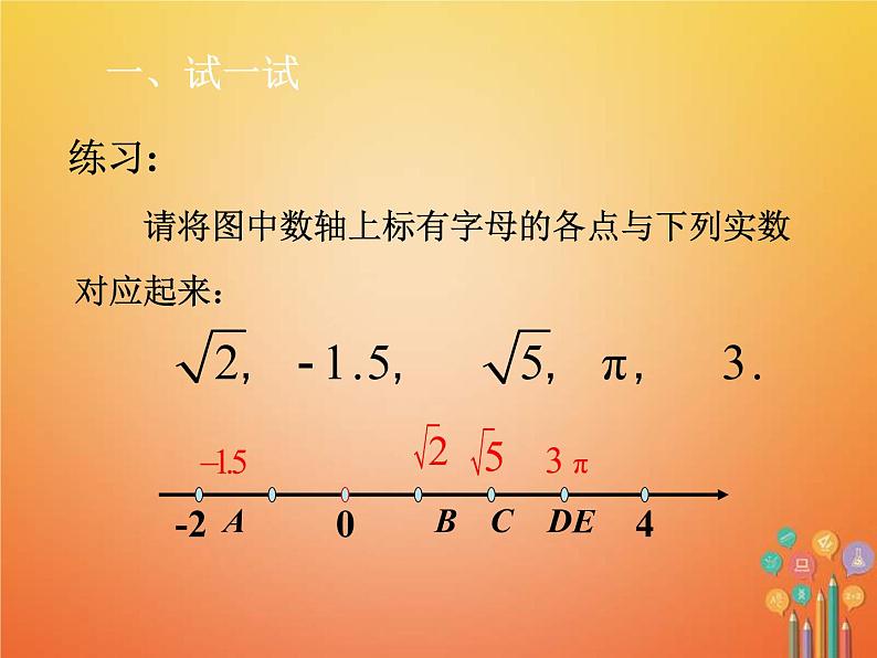 人教版2021年七年级数学下册6.3.2《实数与数轴实数的有关概念》课件(含答案)07