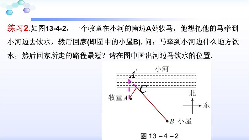 人教版八年级上册数学13.4专题：最短路径问题复习 课件第7页