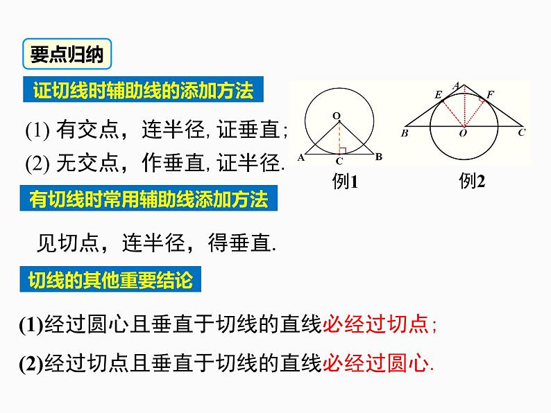 人教版数学九年级上册：24.2.2 直线和圆的位置关系-课件04