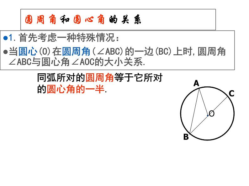 人教版数学九年级上册：24.1.4圆周角-课件07