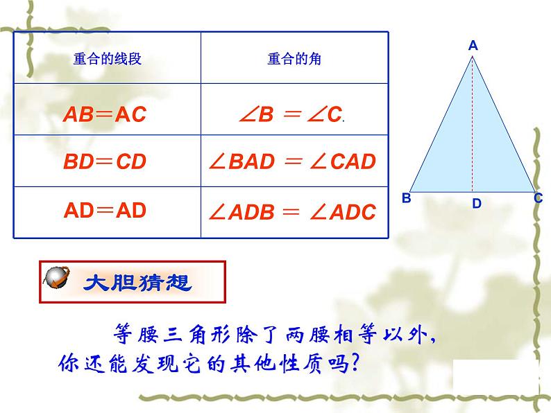 人教版八年级上册数学：13.3.1等腰三角形的性质课件06