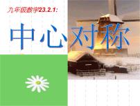 人教版九年级上册23.2.1 中心对称评课ppt课件