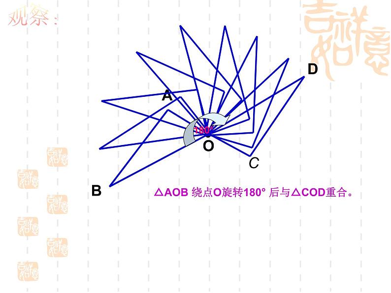 人教版数学九年级 上册23.2.1中心对称课件第8页