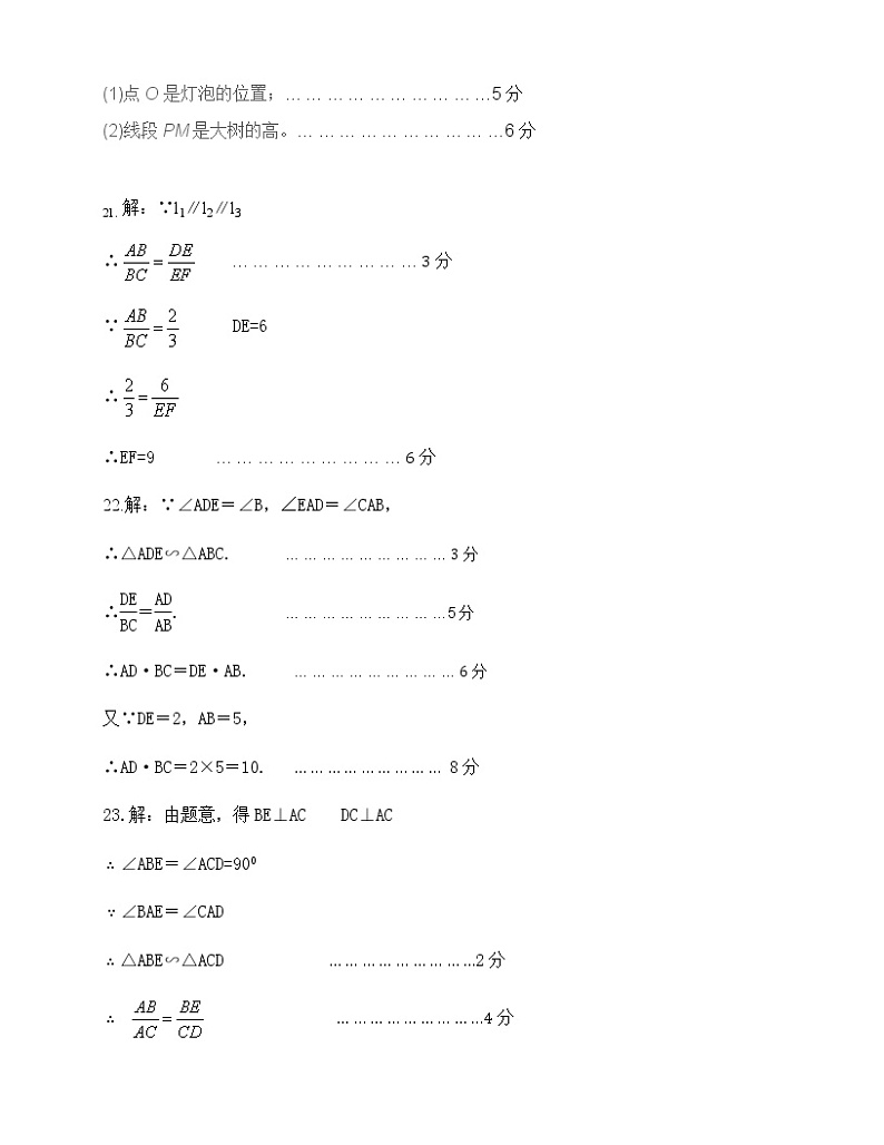 2020-2021学年山东省济南市长清区九年级第一学期期中试题试卷（解析版）02