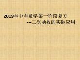 2019年中考数学第一阶段复习课件：二次函数的实际应用 (20张PPT)