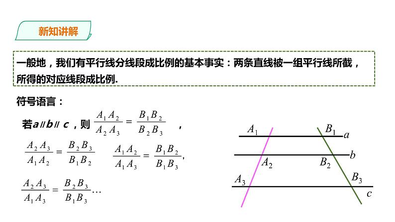 22.1.4平行线分线段成比例定理 课件04