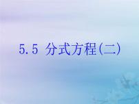 初中数学浙教版七年级下册5.5 分式方程精品ppt课件