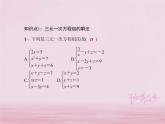 2021年華東師大版七年級數學下冊7.3三元一次方程組及其解法 習題課件(含答案)