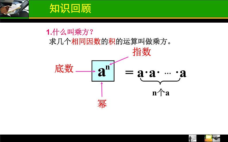 人教版八年级数学上册14.1.1同底数幂的乘法 课件第3页