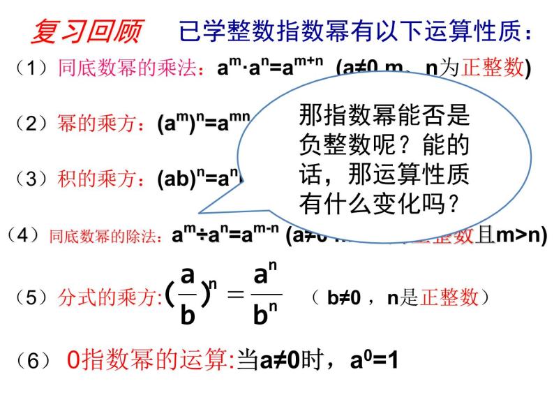 人教版八年级数学上册第15章15.2.3 整数指数幂 课件02